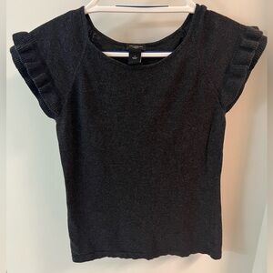 Flutter sleeve sweater